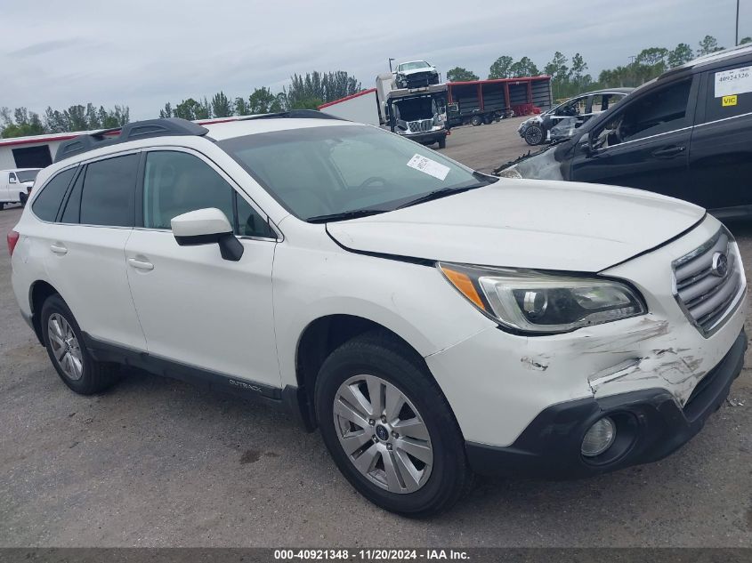 2015 Subaru Outback 2.5I Premium VIN: 4S4BSBCC8F3356316 Lot: 40921348