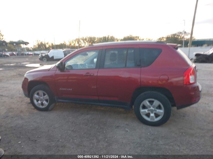 2013 Jeep Compass Latitude VIN: 1C4NJCEA3DD165996 Lot: 40921392