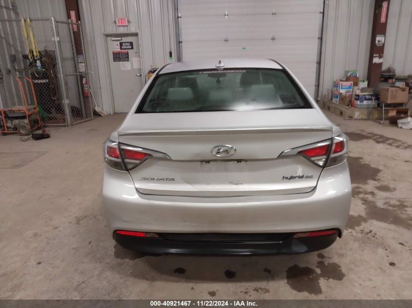 2016 Hyundai Sonata Hybrid Se VIN: KMHE24L12GA020147 Lot: 40921467