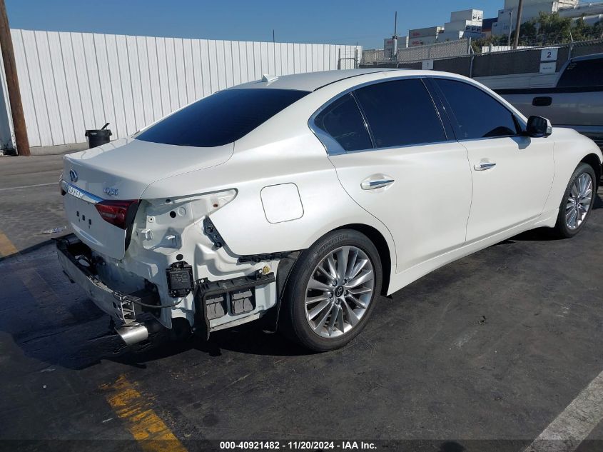 2021 Infiniti Q50 Luxe VIN: JN1EV7BP7MM700805 Lot: 40921482