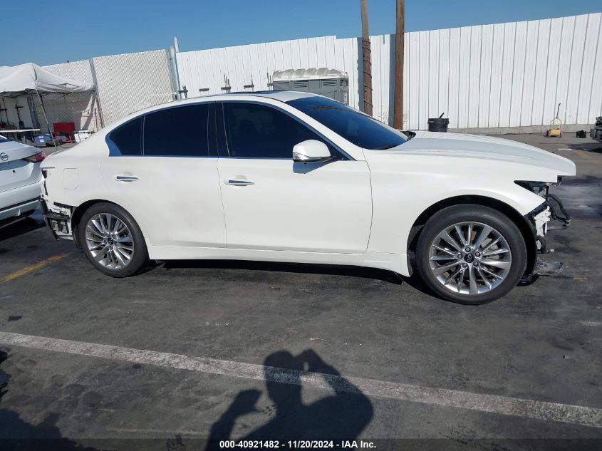 2021 Infiniti Q50 Luxe VIN: JN1EV7BP7MM700805 Lot: 40921482