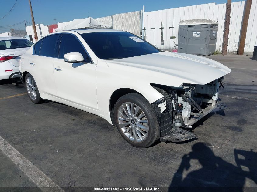 2021 Infiniti Q50 Luxe VIN: JN1EV7BP7MM700805 Lot: 40921482