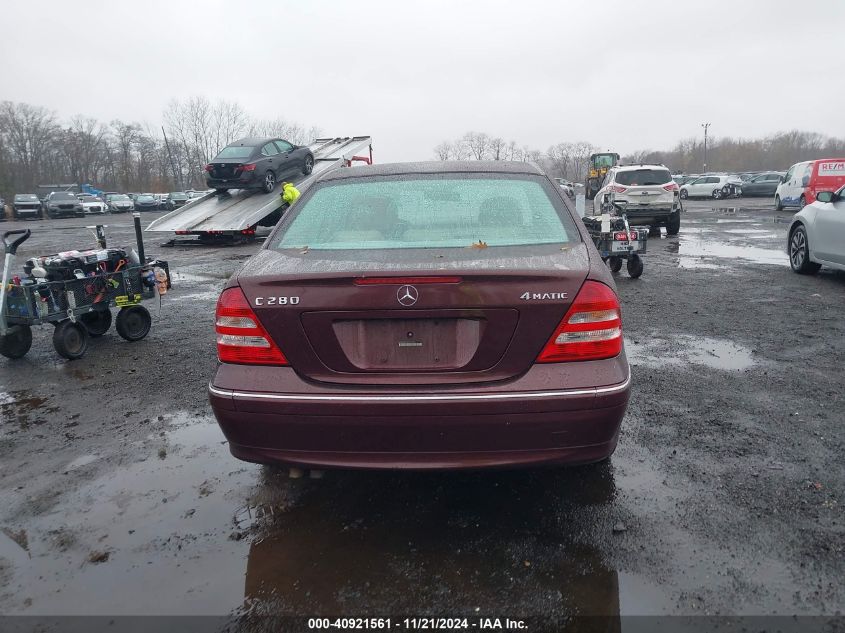 2007 Mercedes-Benz C 280 Luxury 4Matic VIN: WDBRF92H77F901322 Lot: 40921561