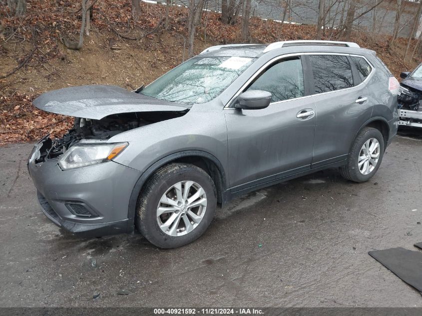 2016 Nissan Rogue Sv VIN: 5N1AT2MV6GC826191 Lot: 40921592