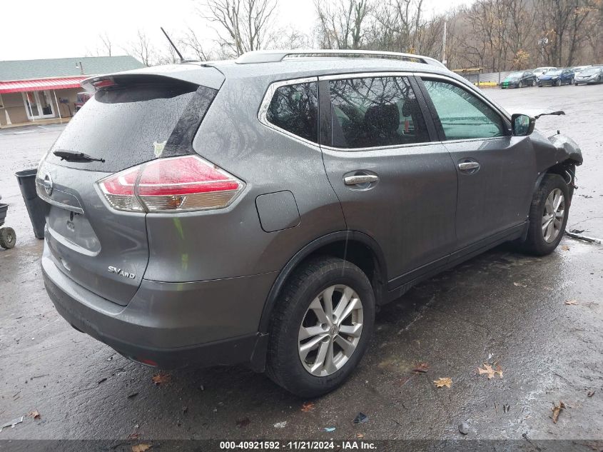 2016 Nissan Rogue Sv VIN: 5N1AT2MV6GC826191 Lot: 40921592