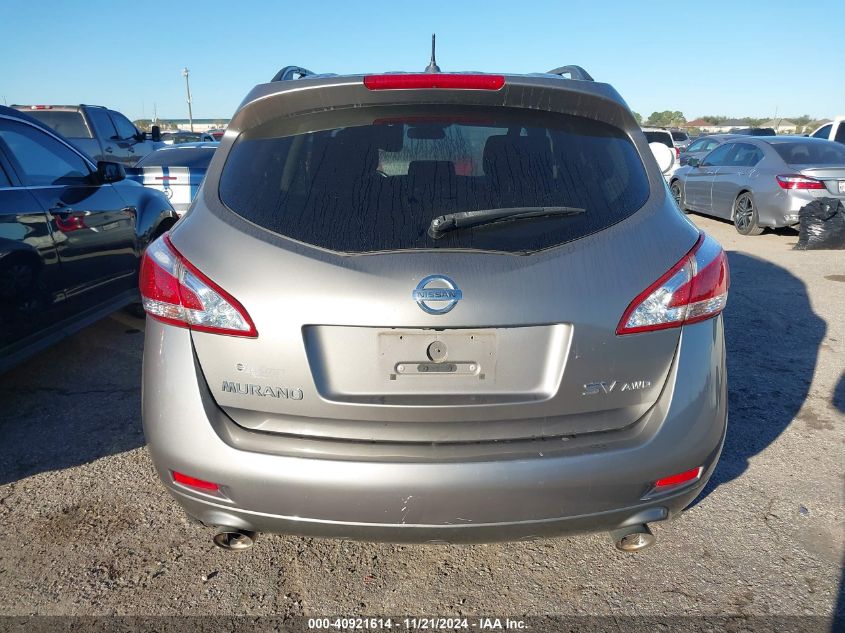 2012 Nissan Murano Sv VIN: JN8AZ1MWXCW200811 Lot: 40921614