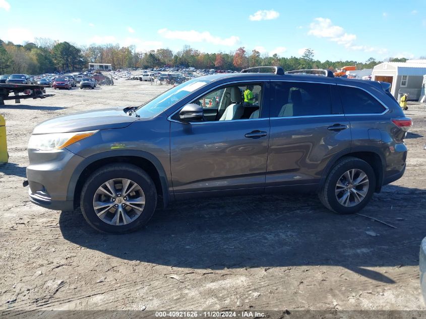 2014 Toyota Highlander Le Plus/Le Plus V6 VIN: 5TDZKRFHXES019341 Lot: 40921626