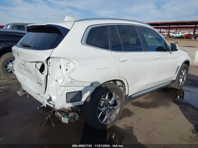 2022 BMW X3 SDRIVE30I - 5UX43DP03N9J57285