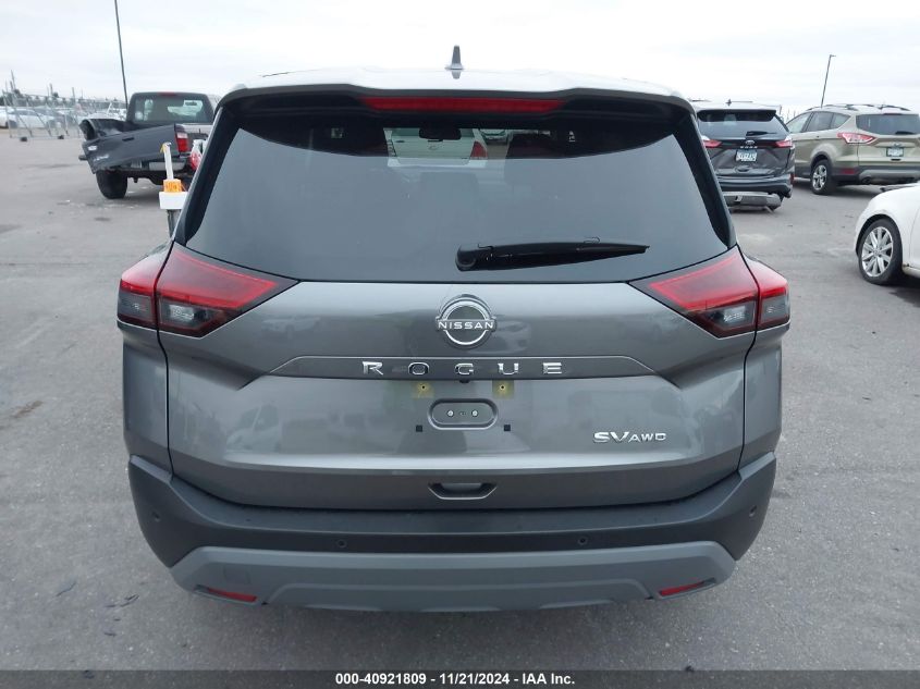 2023 Nissan Rogue Sv Intelligent Awd VIN: JN8BT3BB2PW351505 Lot: 40921809