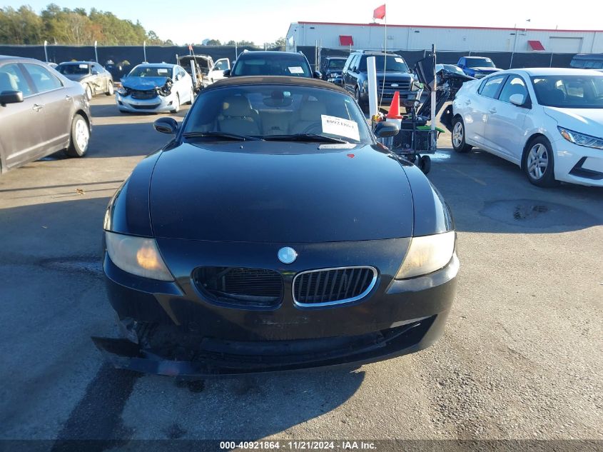 2007 BMW Z4 3.0I VIN: 4USBU33567LW60522 Lot: 40921864