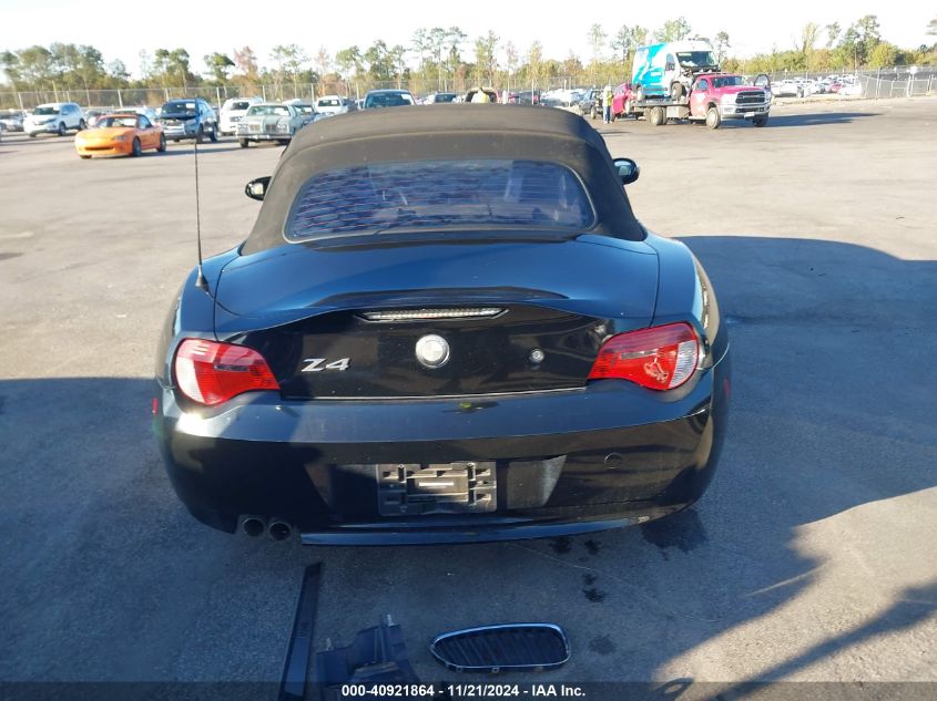 2007 BMW Z4 3.0I VIN: 4USBU33567LW60522 Lot: 40921864