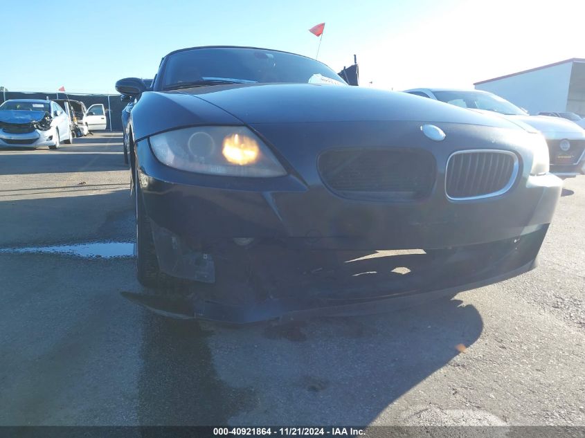 2007 BMW Z4 3.0I VIN: 4USBU33567LW60522 Lot: 40921864