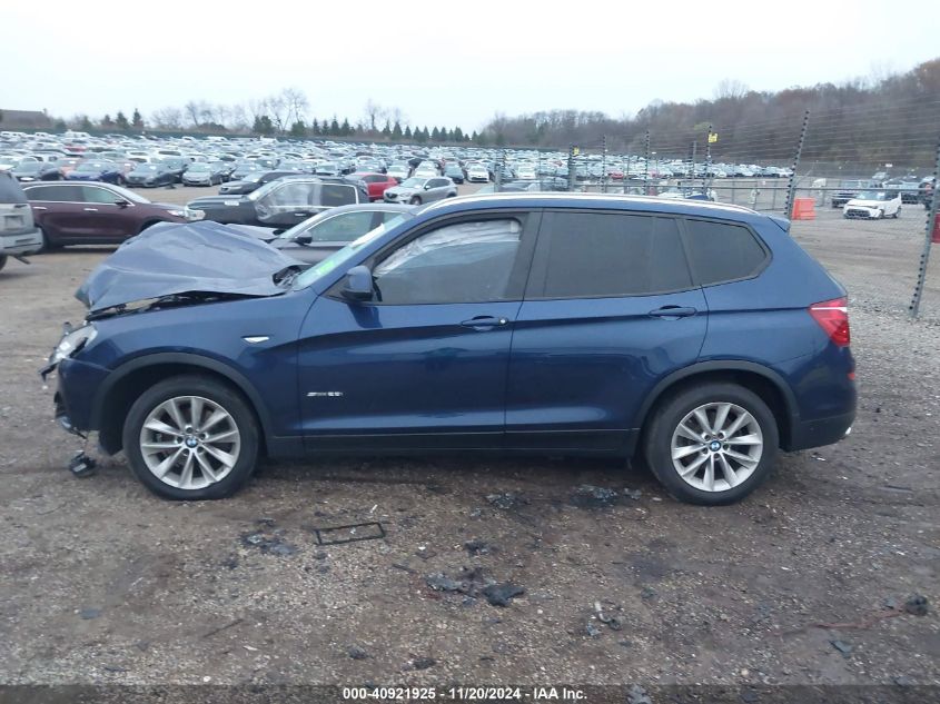 2017 BMW X3 Sdrive28I VIN: 5UXWZ7C30H0X42701 Lot: 40921925