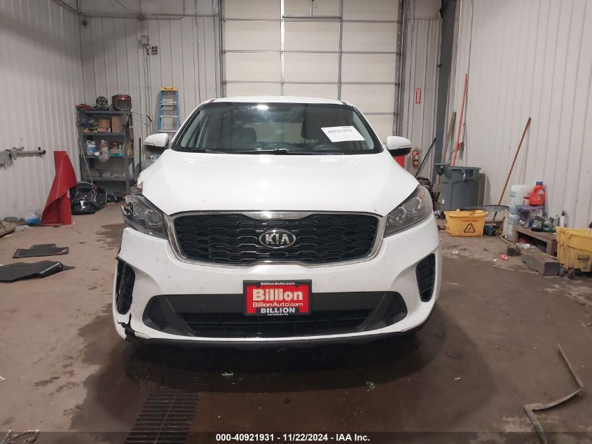 2019 Kia Sorento 2.4L Lx VIN: 5XYPGDA36KG542596 Lot: 40921931