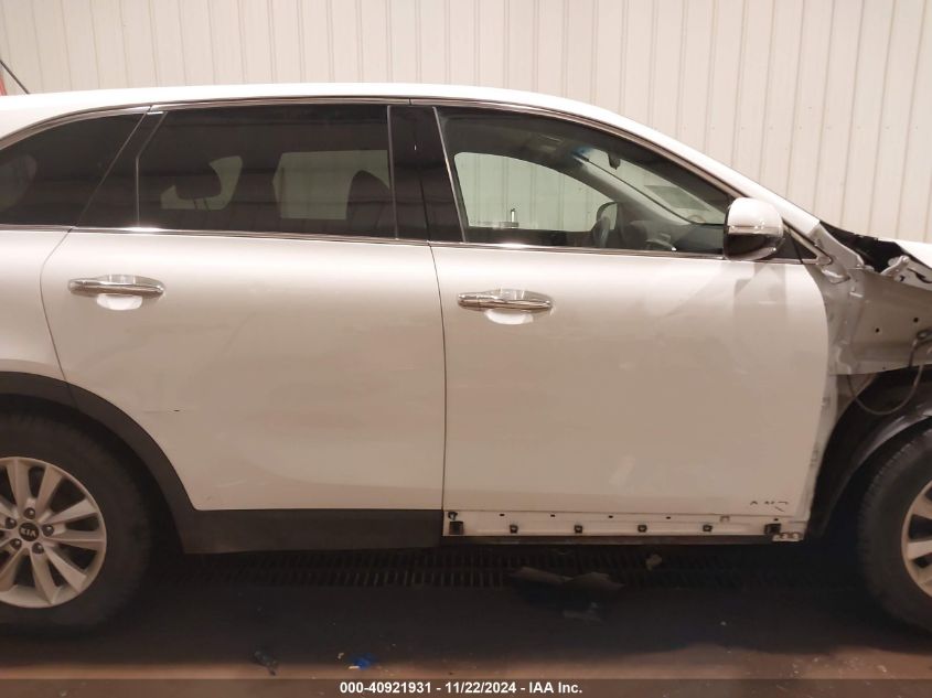 2019 Kia Sorento 2.4L Lx VIN: 5XYPGDA36KG542596 Lot: 40921931