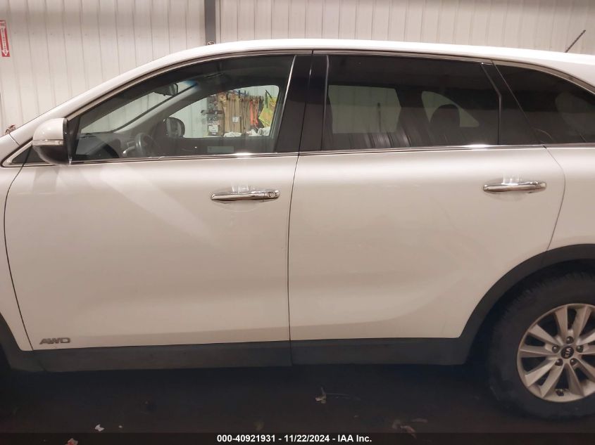 2019 Kia Sorento 2.4L Lx VIN: 5XYPGDA36KG542596 Lot: 40921931