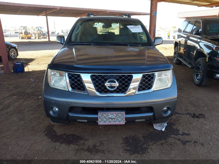 2005 Nissan Pathfinder Se Off-Road VIN: 5N1AR18U95C740347 Lot: 40921935