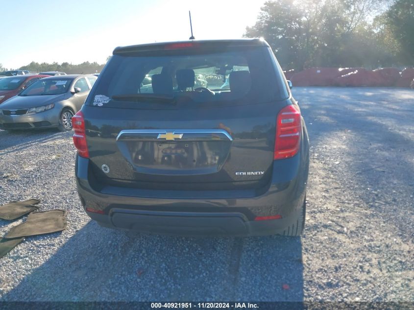 2016 Chevrolet Equinox Ls VIN: 2GNALBEK7G6296855 Lot: 40921951