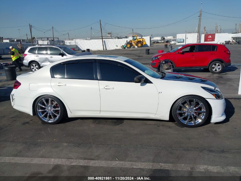 2013 Infiniti G37X VIN: JN1CV6AR7DM750270 Lot: 40921981