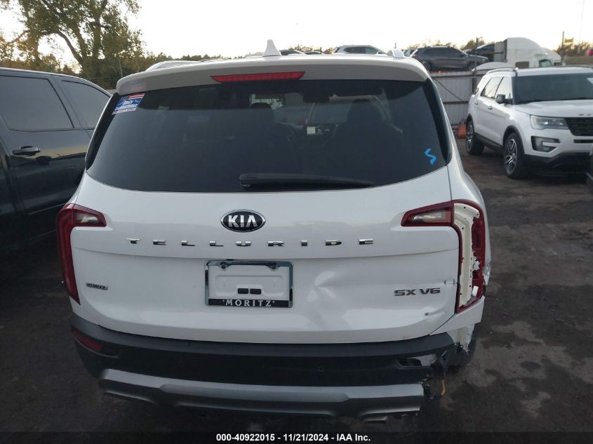 2021 Kia Telluride Sx VIN: 5XYP5DHC4MG109082 Lot: 40922015