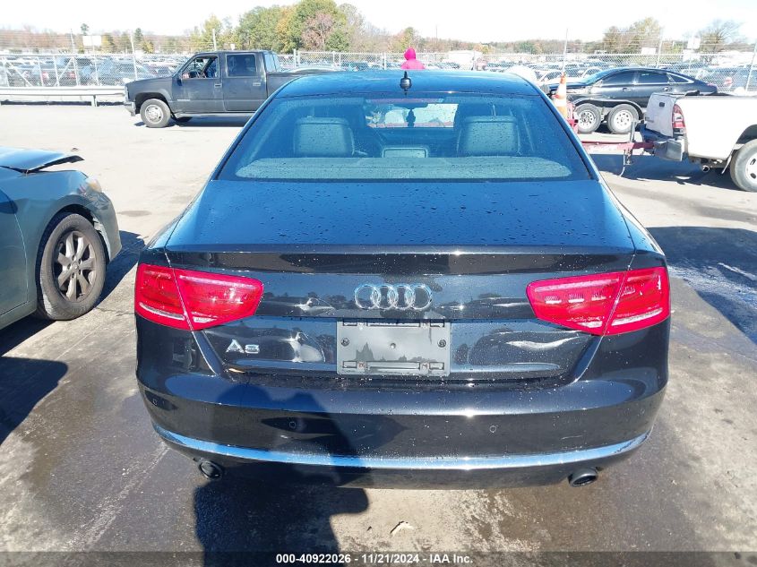 2013 Audi A8 3.0T VIN: WAUAGAFD8DN008594 Lot: 40922026