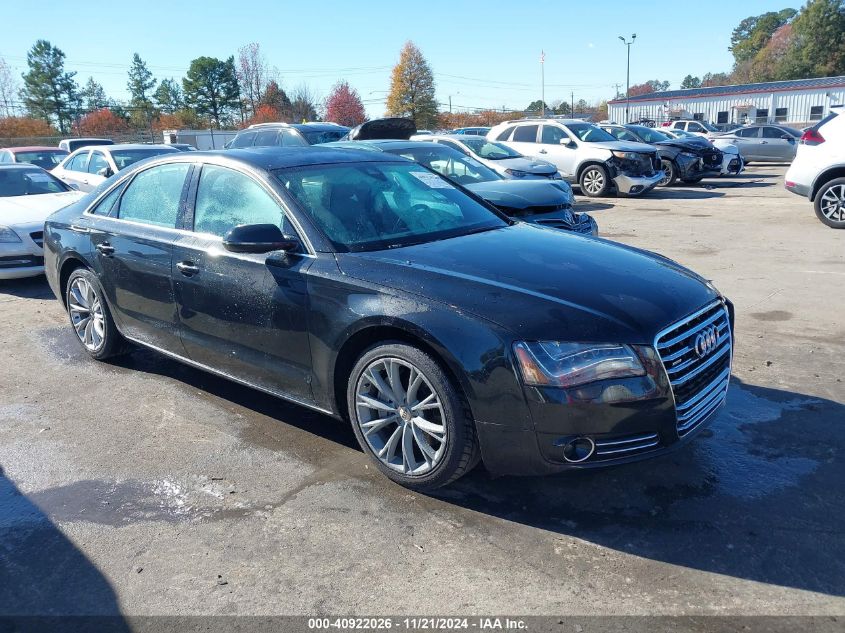 2013 Audi A8 3.0T VIN: WAUAGAFD8DN008594 Lot: 40922026