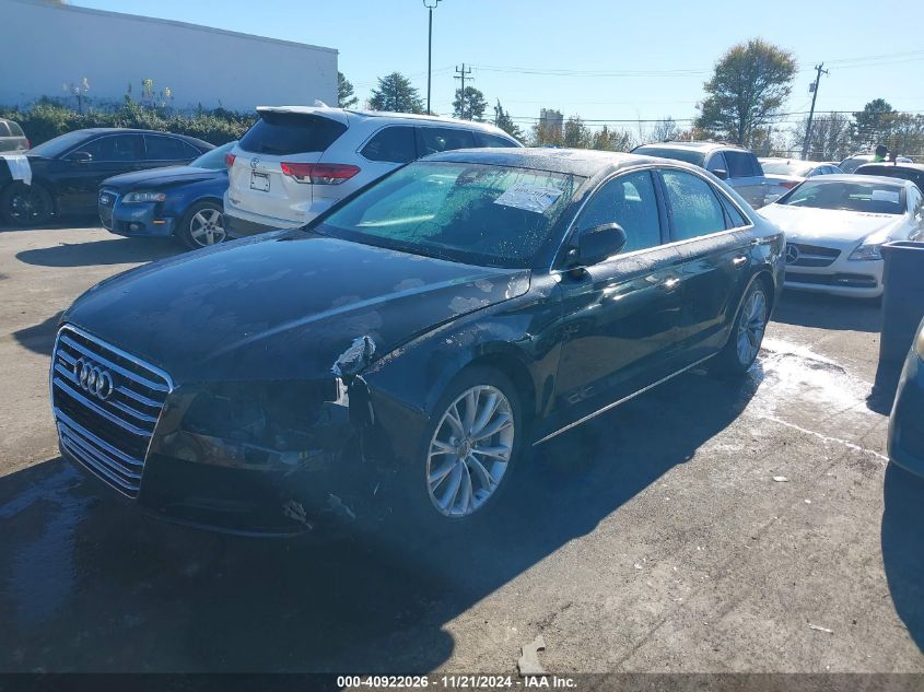 2013 Audi A8 3.0T VIN: WAUAGAFD8DN008594 Lot: 40922026