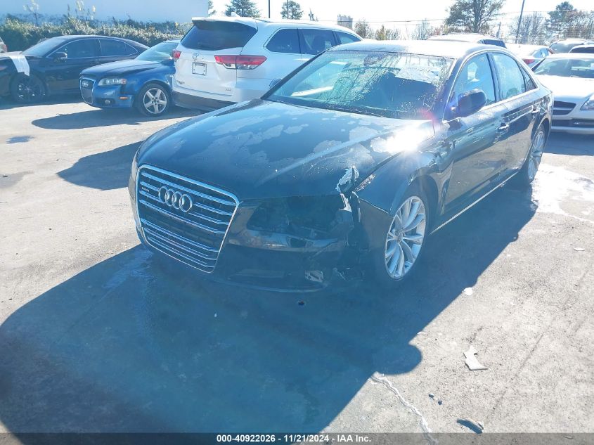 2013 Audi A8 3.0T VIN: WAUAGAFD8DN008594 Lot: 40922026