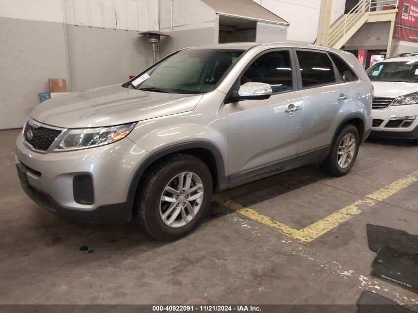 2014 Kia Sorento Lx VIN: 5XYKT3A66EG550261 Lot: 40922091