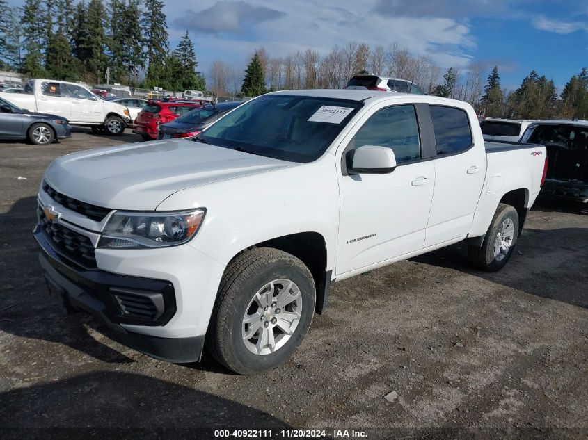 2021 Chevrolet Colorado 4Wd Long Box Lt/4Wd Short Box Lt VIN: 1GCGTCEN3M1222205 Lot: 40922111