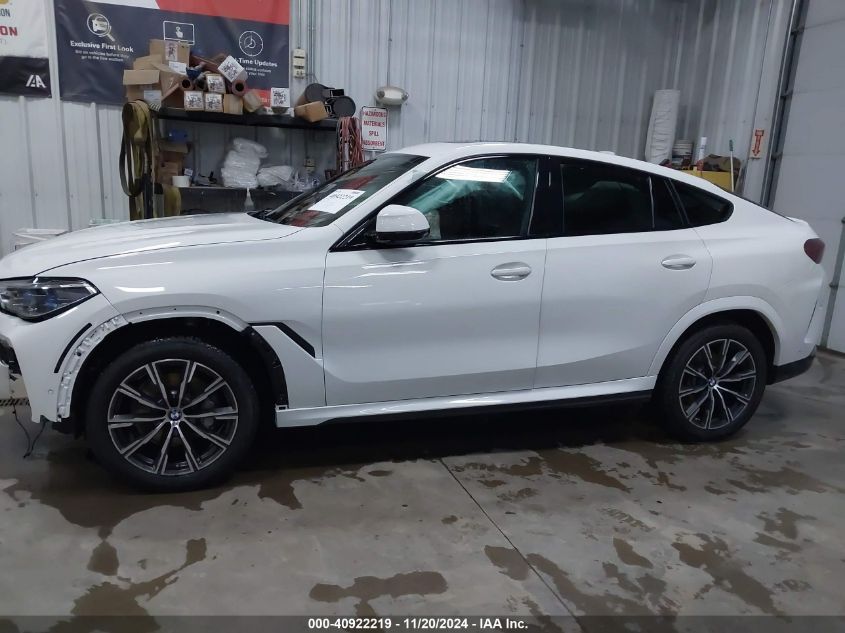 2022 BMW X6 xDrive40I VIN: 5UXCY6C09N9K31324 Lot: 40922219