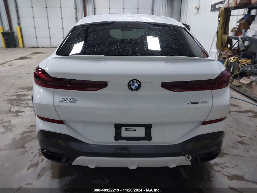 2022 BMW X6 xDrive40I VIN: 5UXCY6C09N9K31324 Lot: 40922219