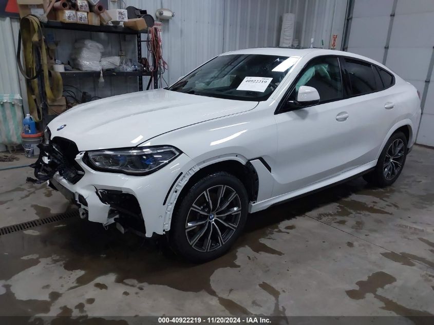 VIN 5UXCY6C09N9K31324 2022 BMW X6, Xdrive40I no.2