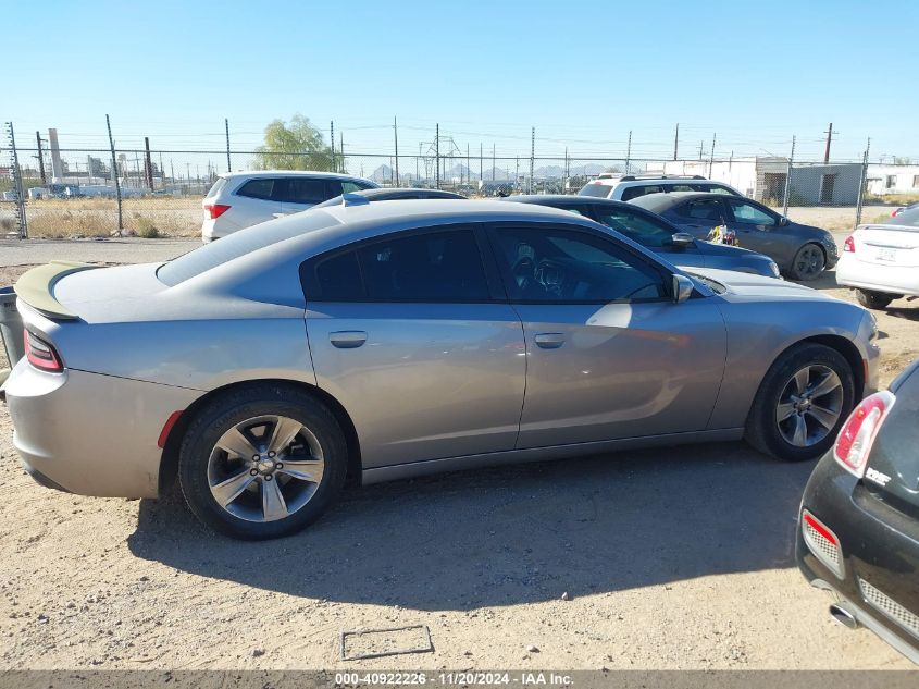 2015 Dodge Charger Sxt VIN: 2C3CDXHG9FH789639 Lot: 40922226