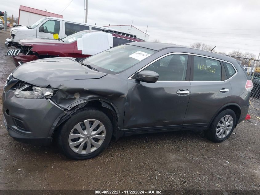 2015 Nissan Rogue S VIN: KNMAT2MV4FP515631 Lot: 40922227