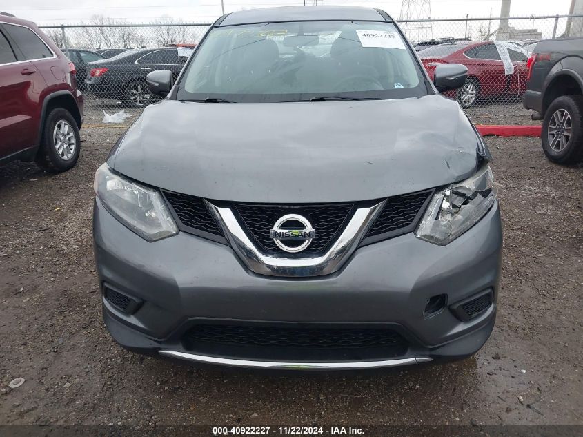 2015 Nissan Rogue S VIN: KNMAT2MV4FP515631 Lot: 40922227