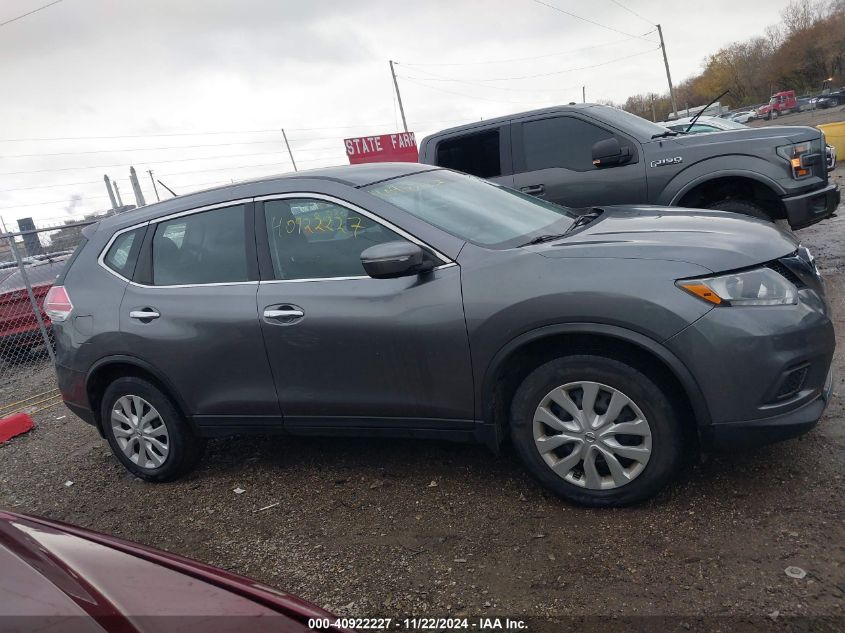 2015 Nissan Rogue S VIN: KNMAT2MV4FP515631 Lot: 40922227