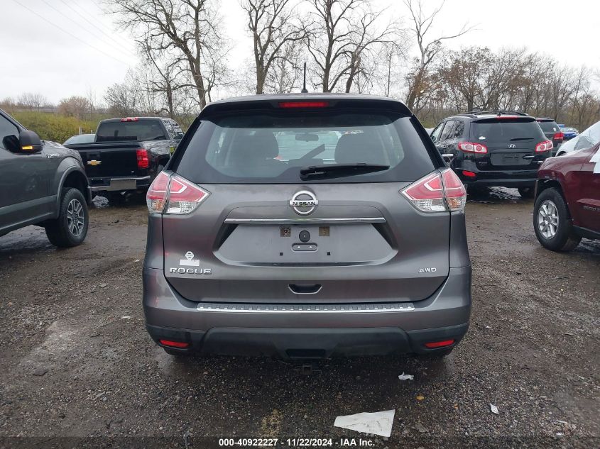 2015 Nissan Rogue S VIN: KNMAT2MV4FP515631 Lot: 40922227