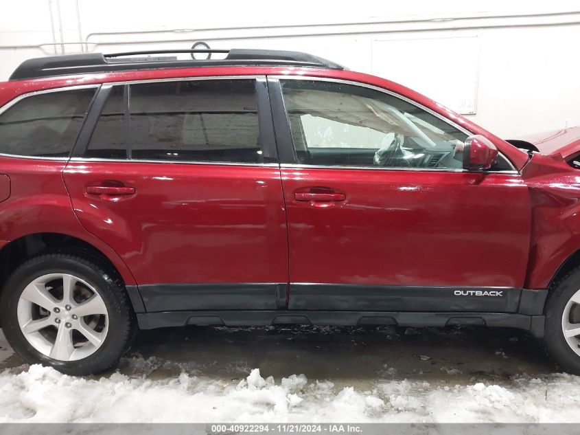 2013 Subaru Outback 3.6R Limited VIN: 4S4BRDPC9D2274020 Lot: 40922294