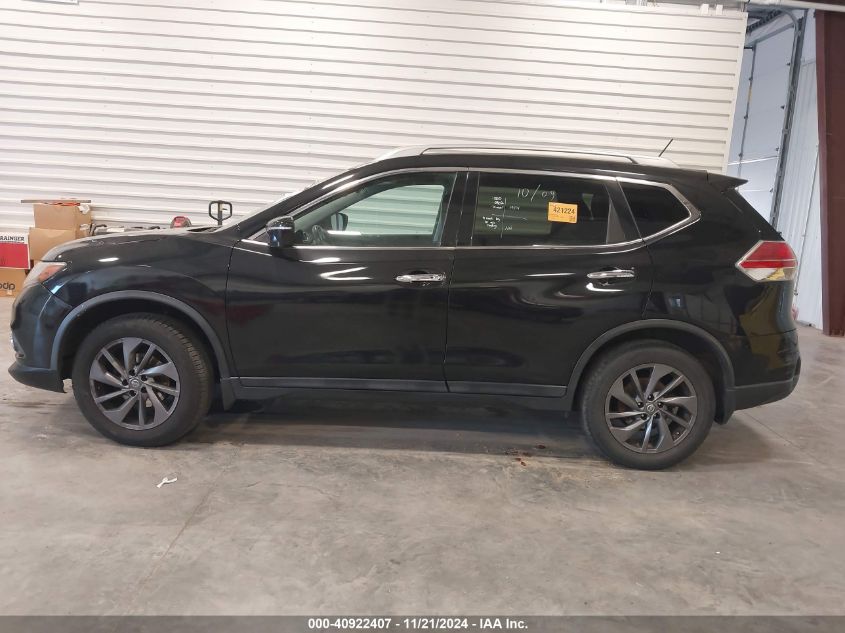 2016 Nissan Rogue Sl VIN: 5N1AT2MV1GC777062 Lot: 40922407