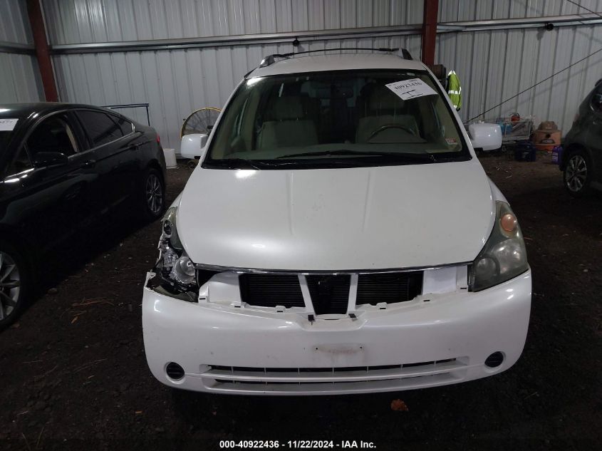 2007 Nissan Quest 3.5 Sl VIN: 5N1BV28U07N126980 Lot: 40922436