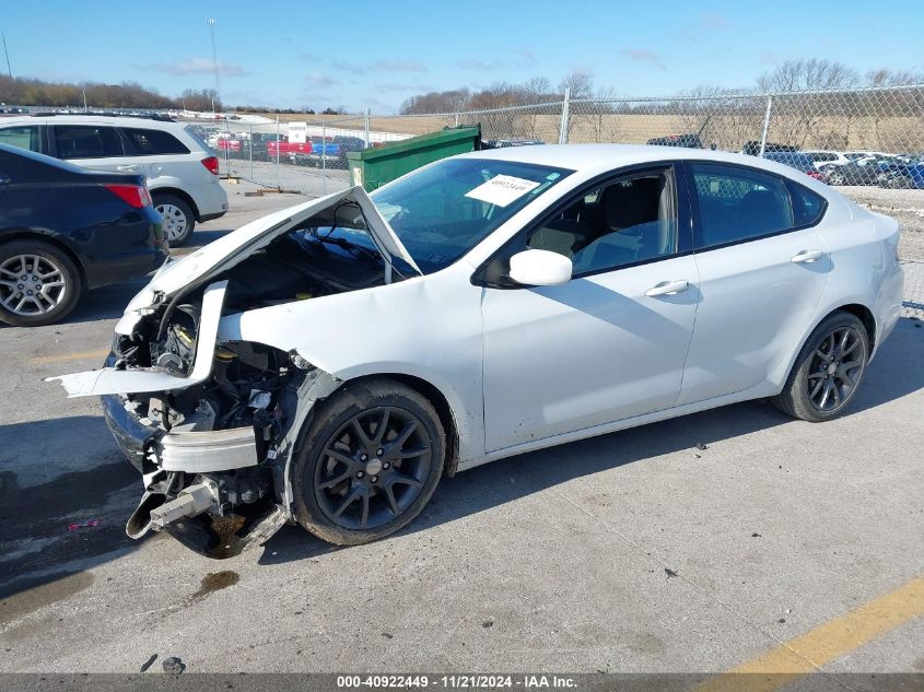 2016 Dodge Dart Se VIN: 1C3CDFAA7GD584951 Lot: 40922449