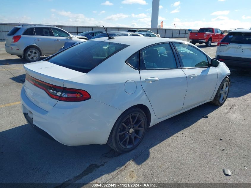 2016 Dodge Dart Se VIN: 1C3CDFAA7GD584951 Lot: 40922449