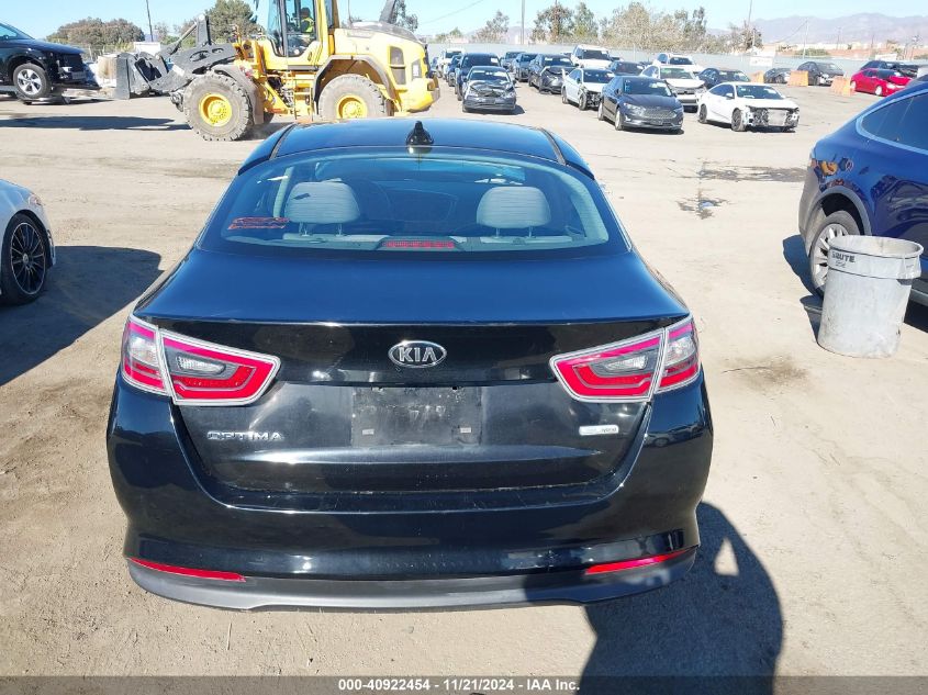 2016 Kia Optima Hybrid VIN: KNAGM4AD5G5096505 Lot: 40922454