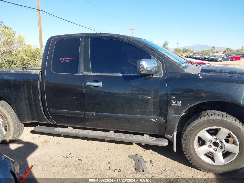 2004 Nissan Titan Le VIN: 1N6AA06A84N537884 Lot: 40922624