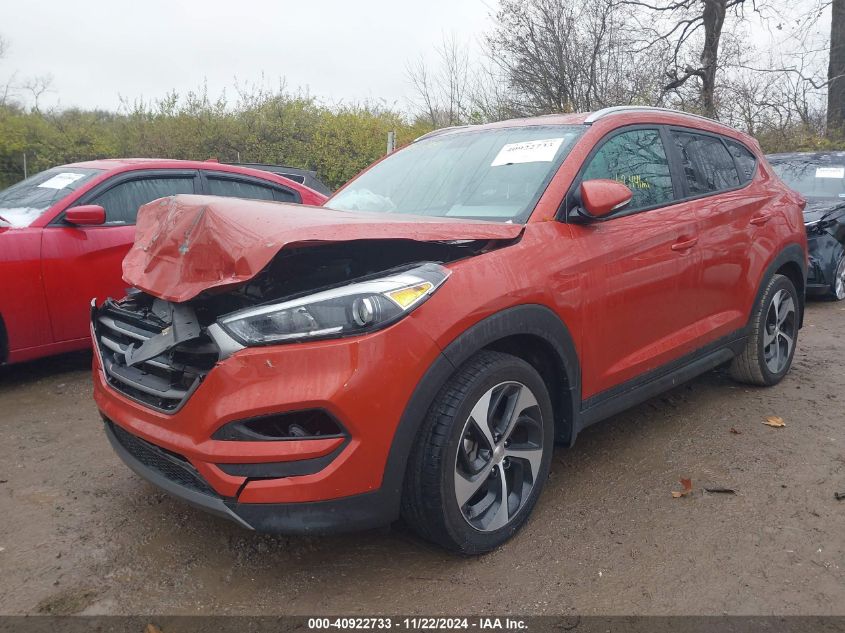 2016 Hyundai Tucson Sport VIN: KM8J33A21GU136584 Lot: 40922733