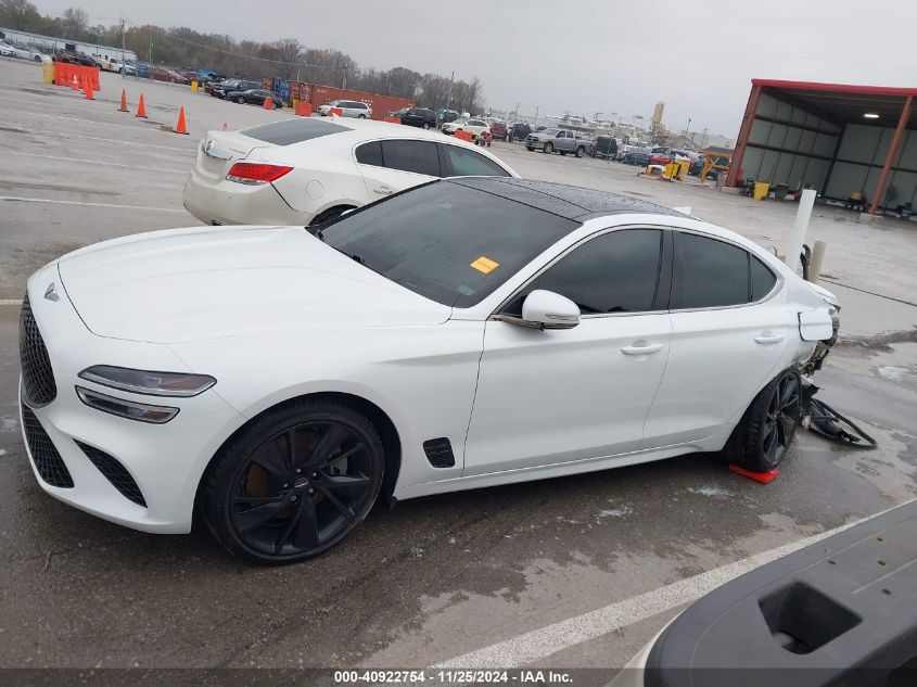 2022 Genesis G70 3.3T Awd VIN: KMTG54TE3NU087411 Lot: 40922754