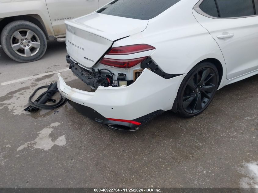 2022 GENESIS G70 VIN: KMTG54TE3NU087411