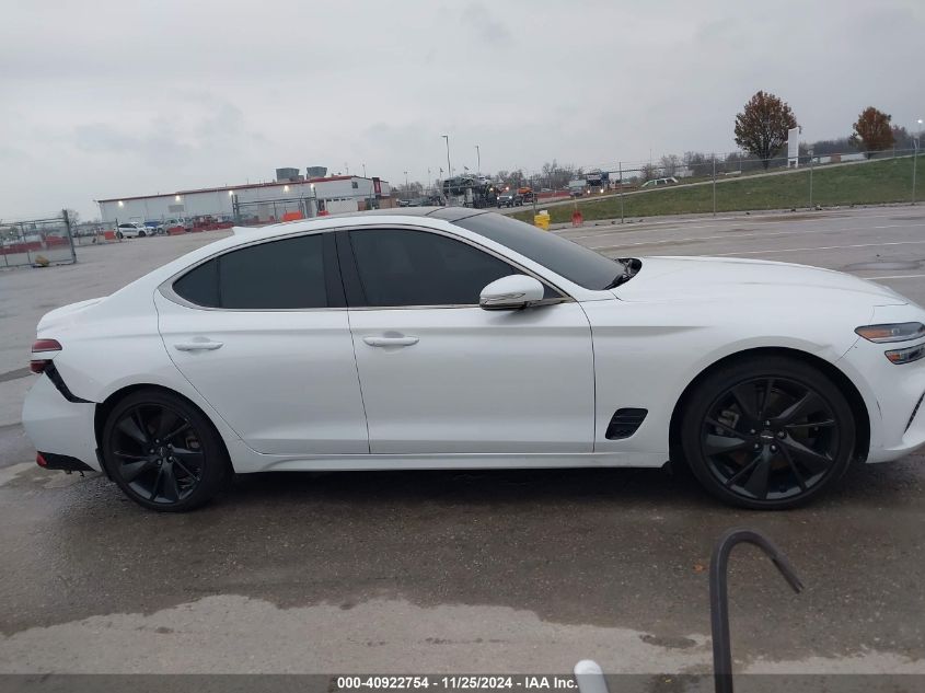 2022 Genesis G70 3.3T Awd VIN: KMTG54TE3NU087411 Lot: 40922754