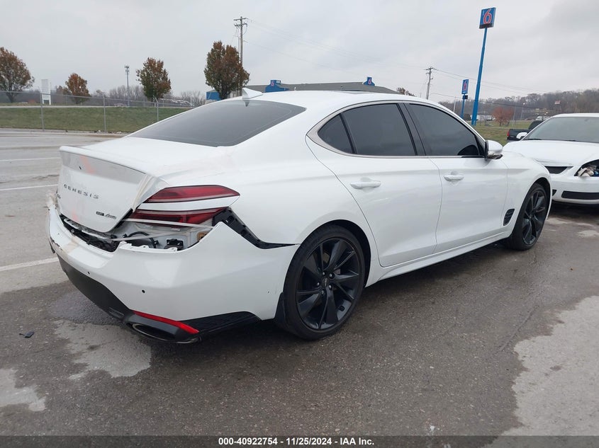 2022 GENESIS G70 VIN: KMTG54TE3NU087411